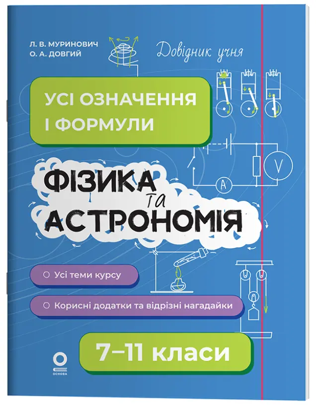 Фото Фізика та астрономія. Усі означення і формули. 7–11 класи. ДУЧ011
