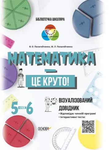 Фото Електронна книга. Математика - це круто! Візуалізований довідник. 5-6 класи КДН020